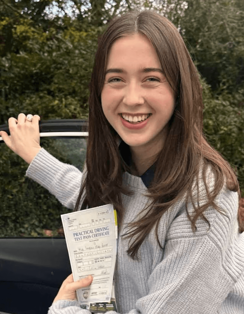 Auto-Learners student sitting in the driver’s seat for an automatic driving lesson
