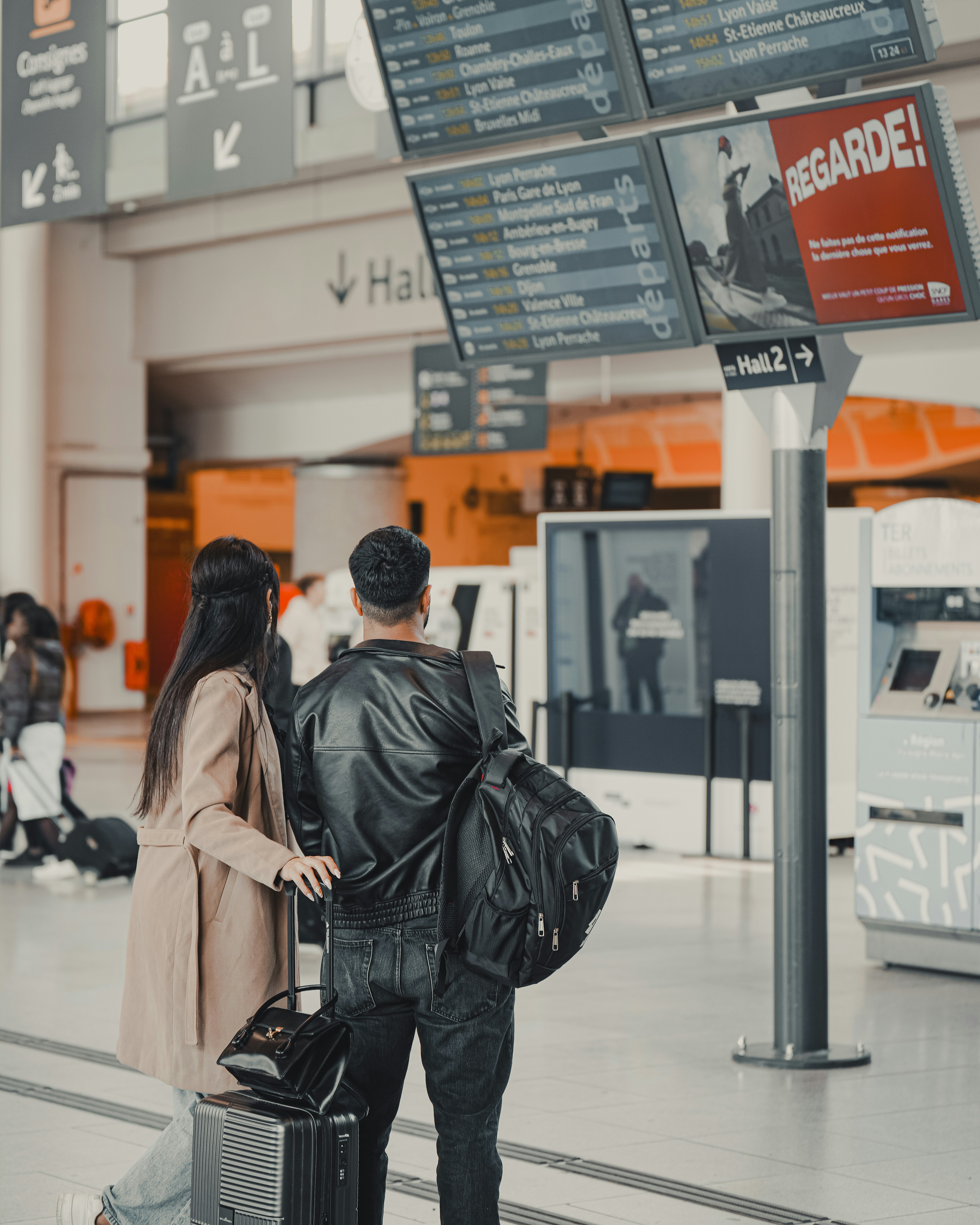 Couple at airport