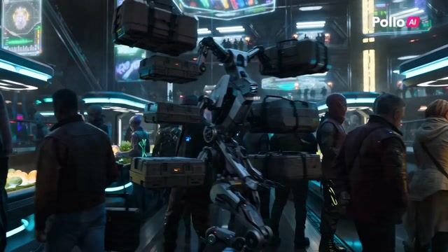 Futuristic Alien Marketplace