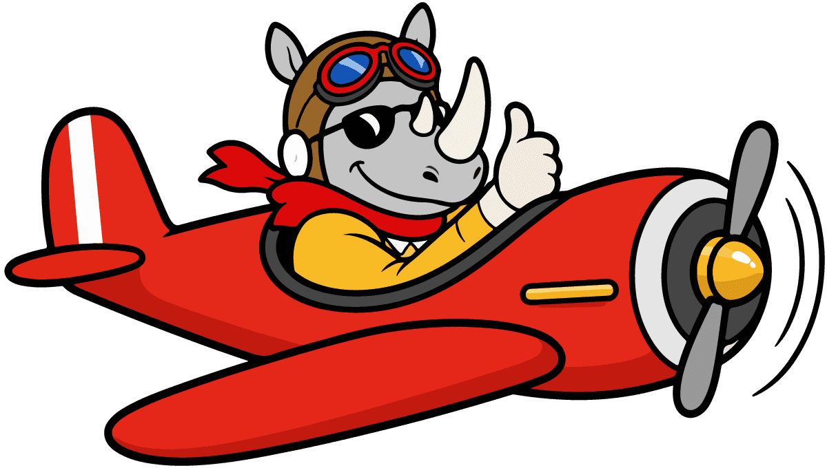R4L flying rhino