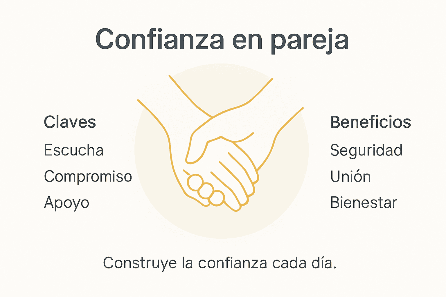 Infografía: claves para fortalecer la confianza en la relación de pareja