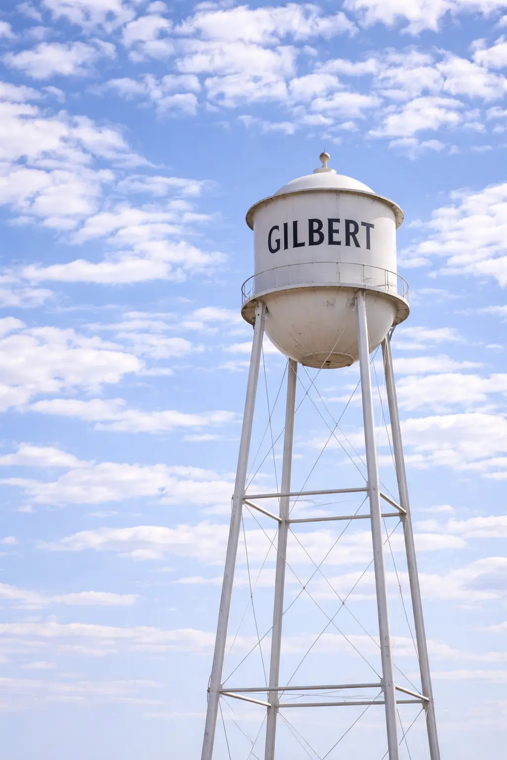 Gilbert water tower during the day, representing one of our service areas.