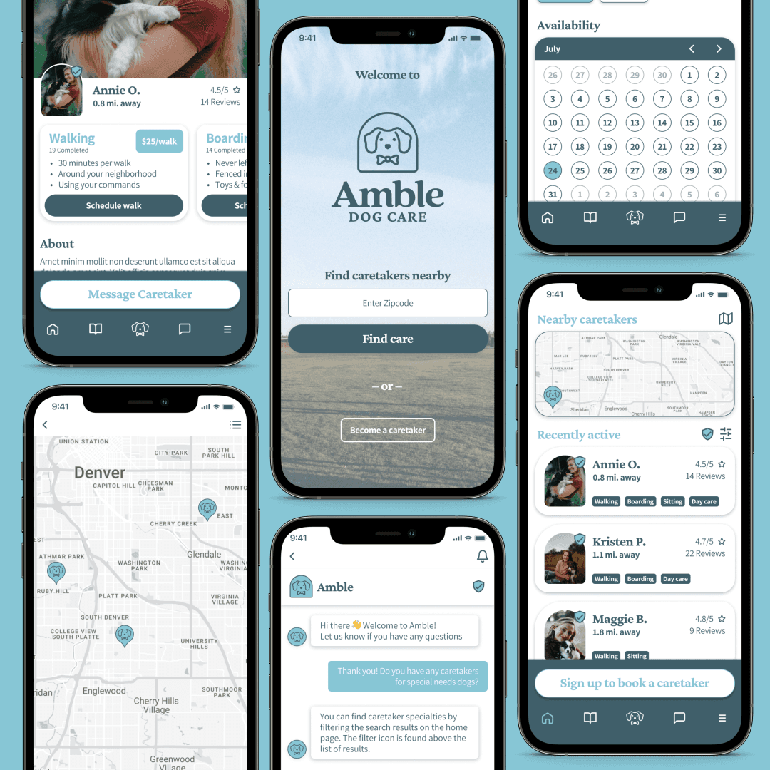 Mobile app design by DesignCow