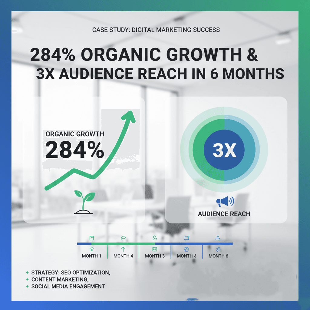 284% Organic Growth