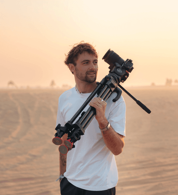 portrait of Director Alex Boulton for director of photographer portfolio