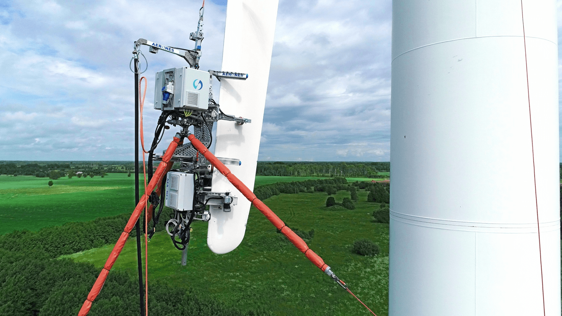 Aerone’s wind turbine inspection and maintenance drone