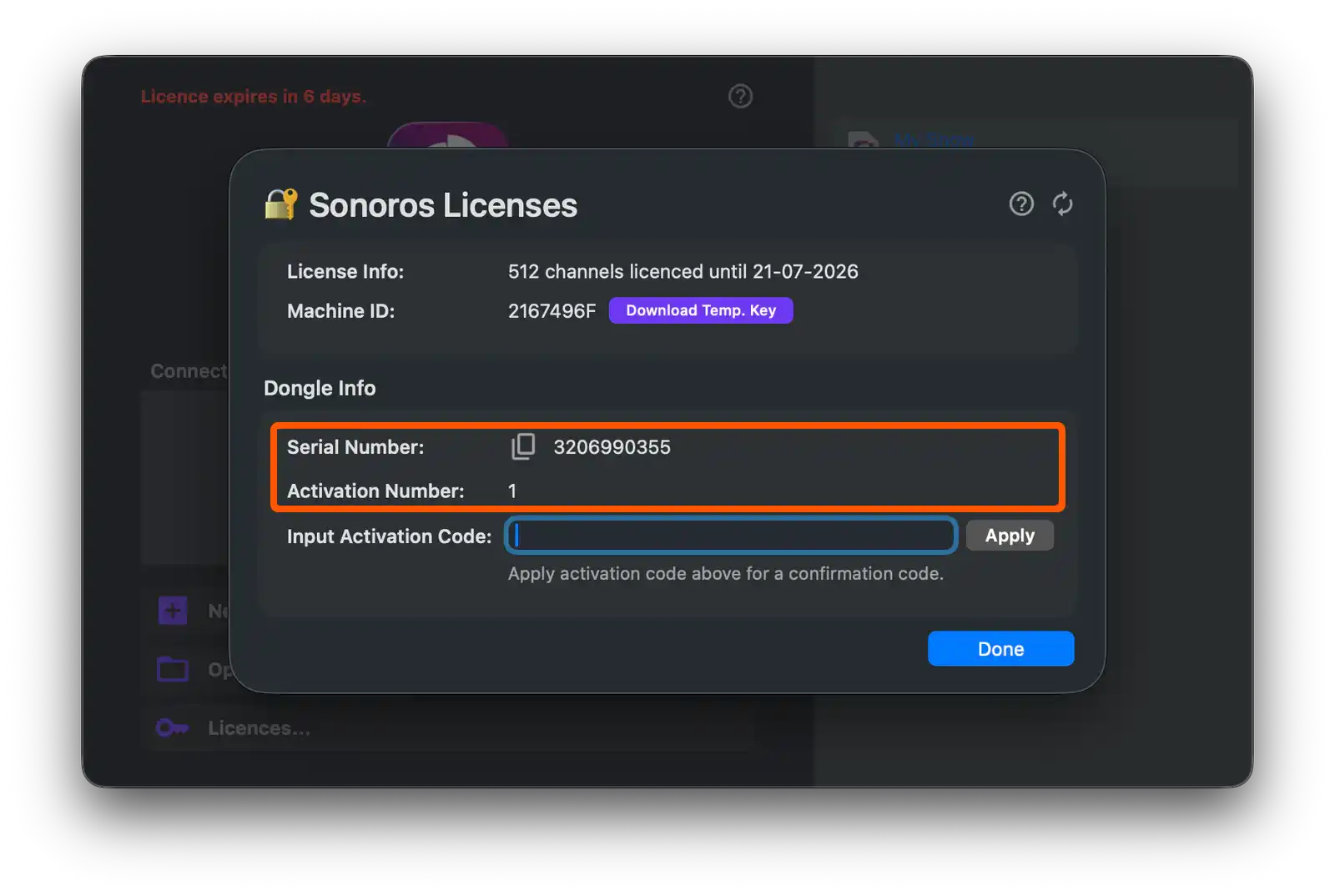 Get your serial number and activation number