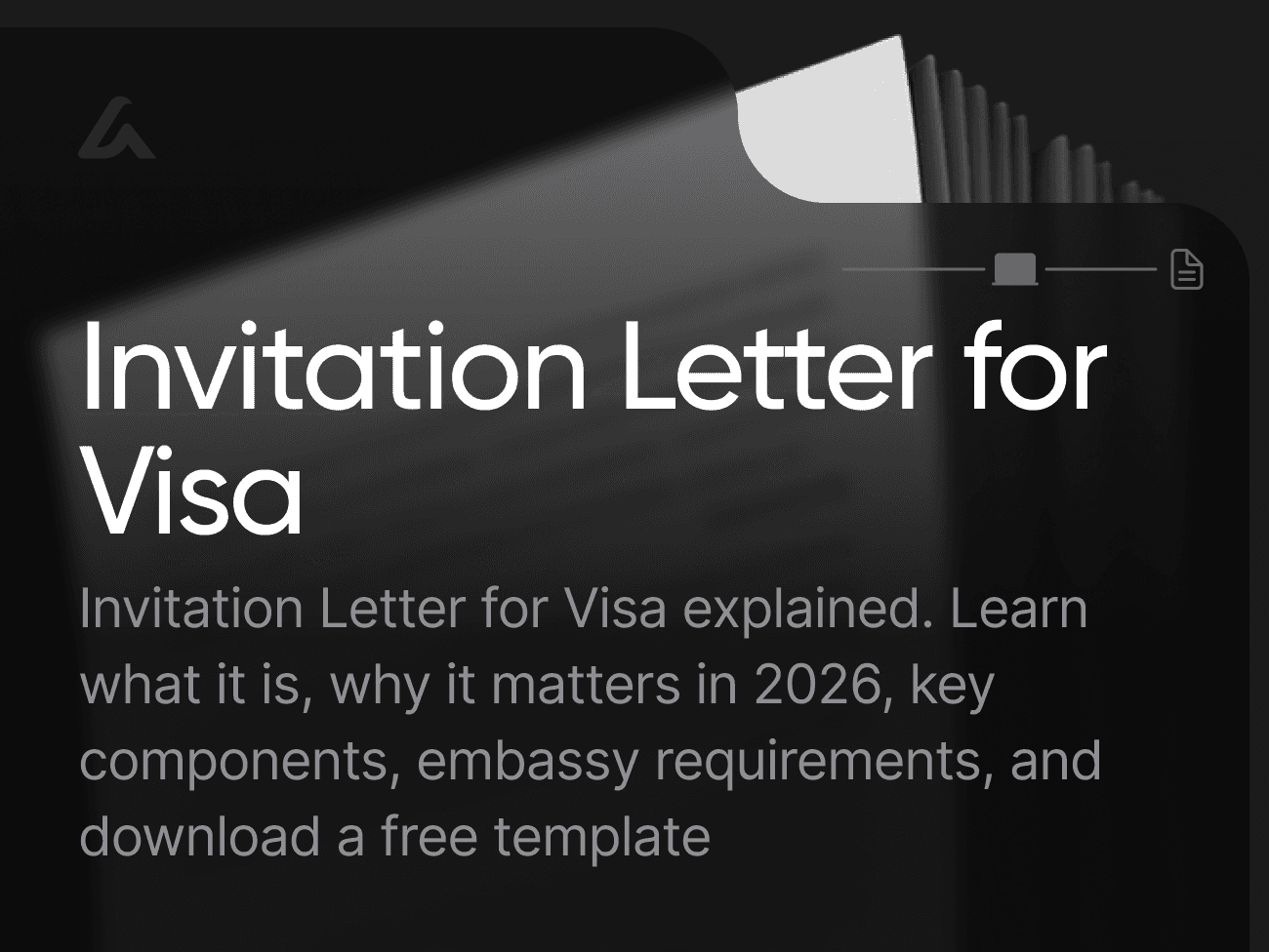 Invitation Letter for Visa