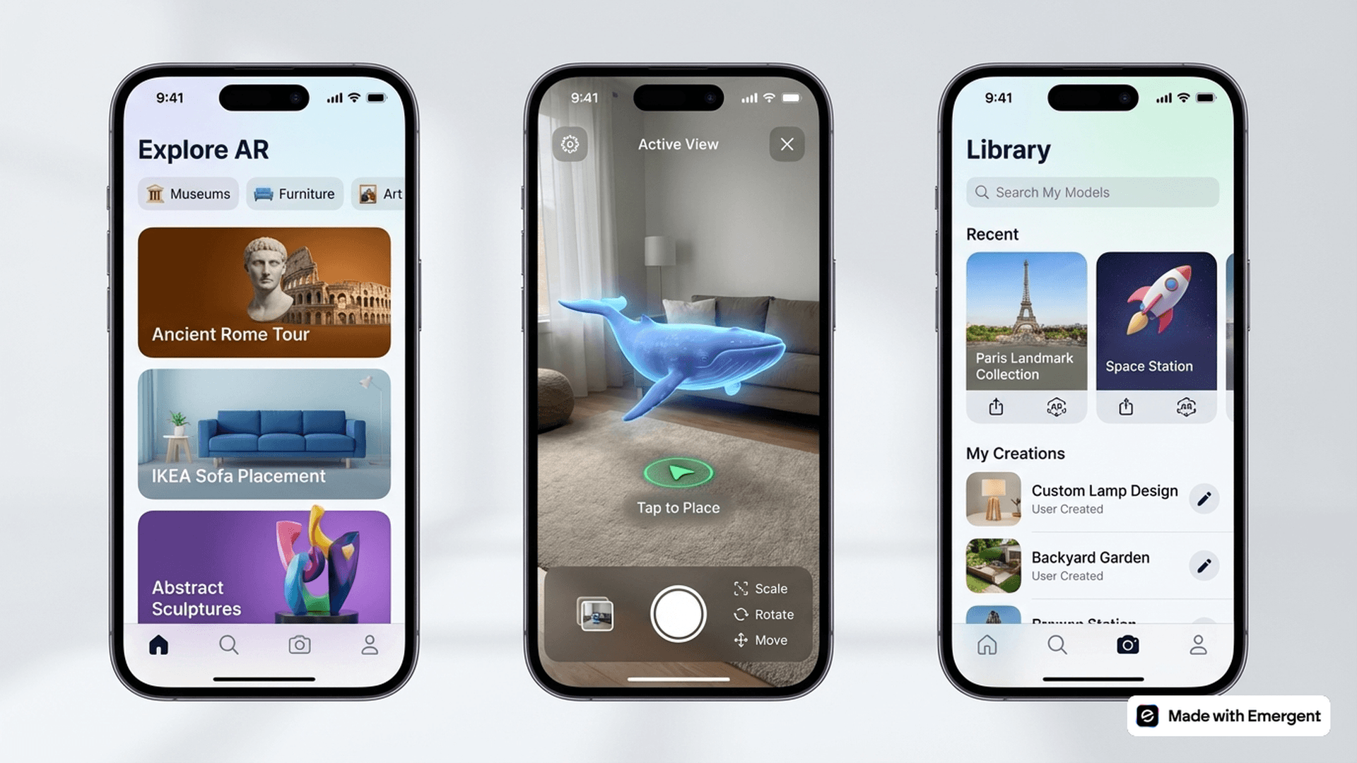 AR App Made with Emergent