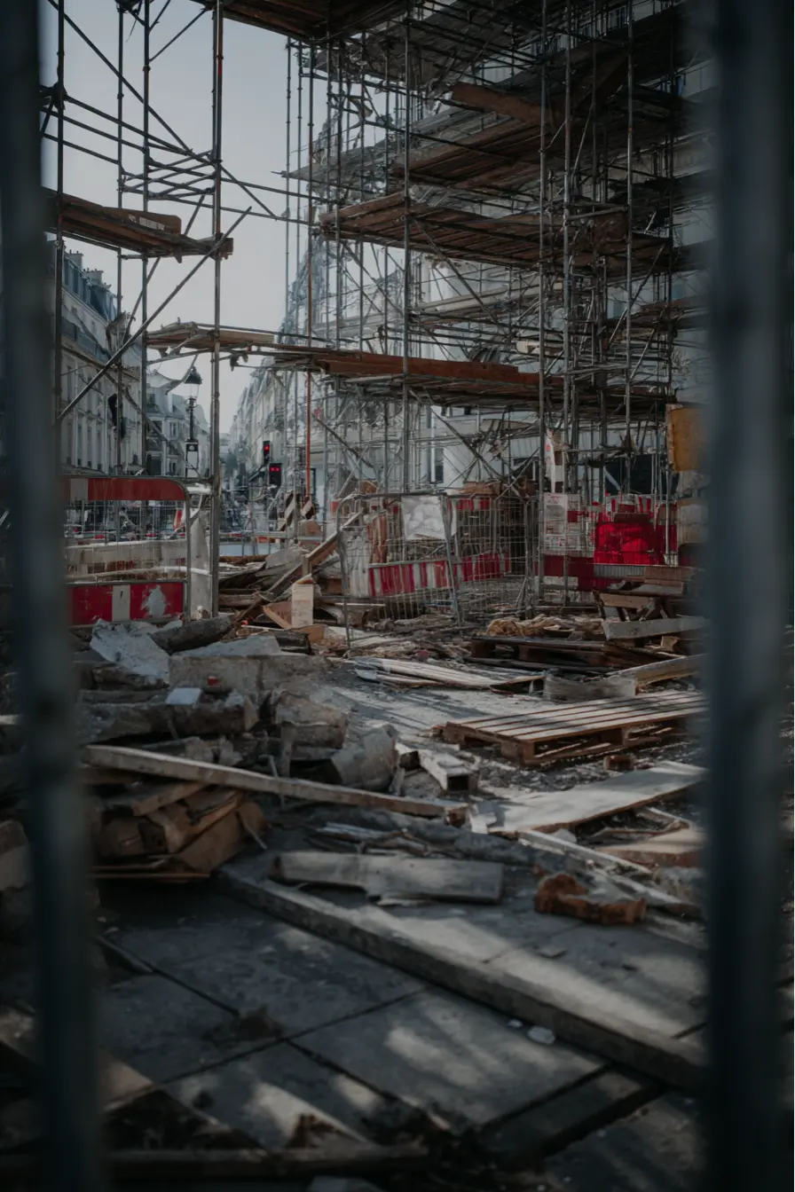 Sinistre sur un immeuble parisien en construction
