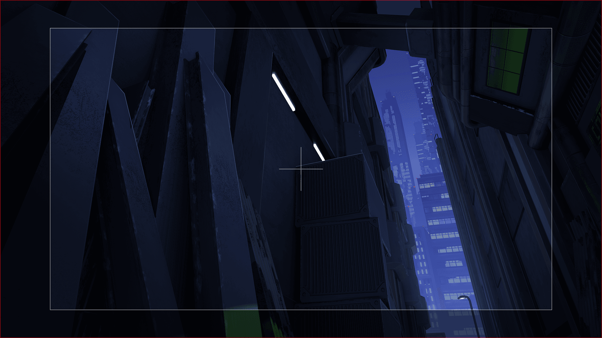 A painted background for an animated short with field guides