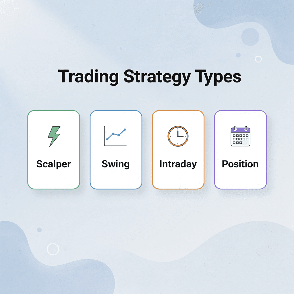  Four different trading strategy types
