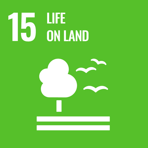 Image of the SDG Goal 15 - Protect, restore and promote sustainable use of terrestrial ecosystems, sustainably manage forests, combat desertification, and halt and reverse land degradation and halt biodiversity loss