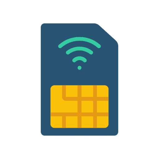 Digital SIM card sending signal