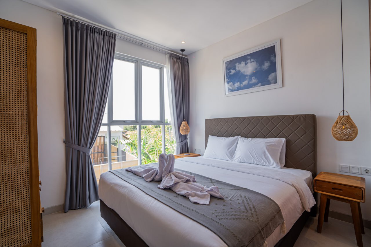 Completed 2-bedroom villa in Tumbak Bayuh, Canggu, overlooking rice fields