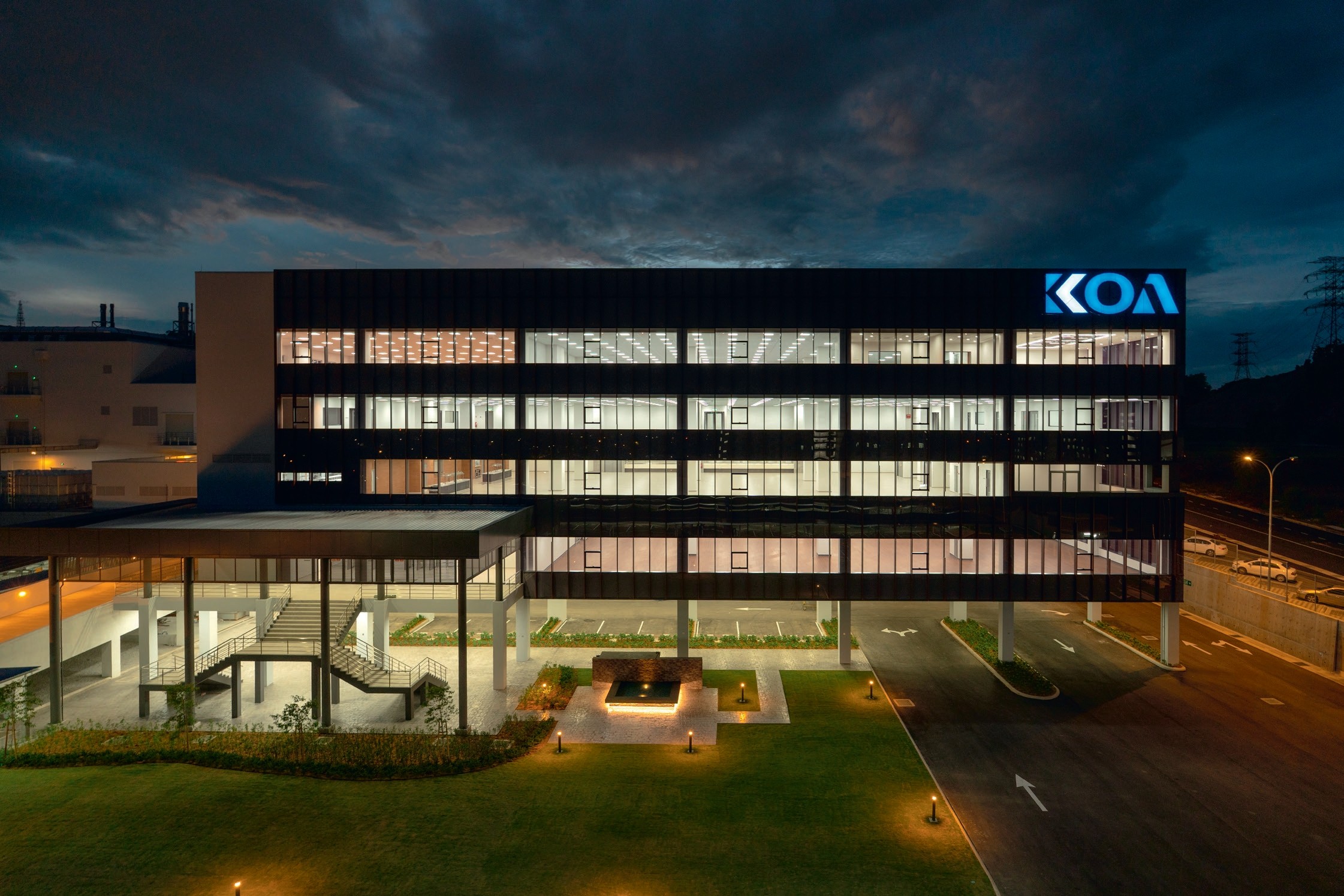 Exterior view of Koa Denko Factory & Office project by Asima Architects