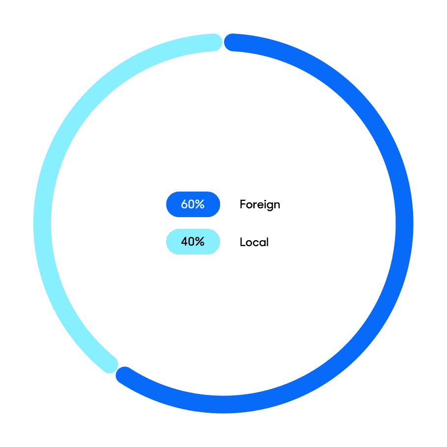 A pie chart