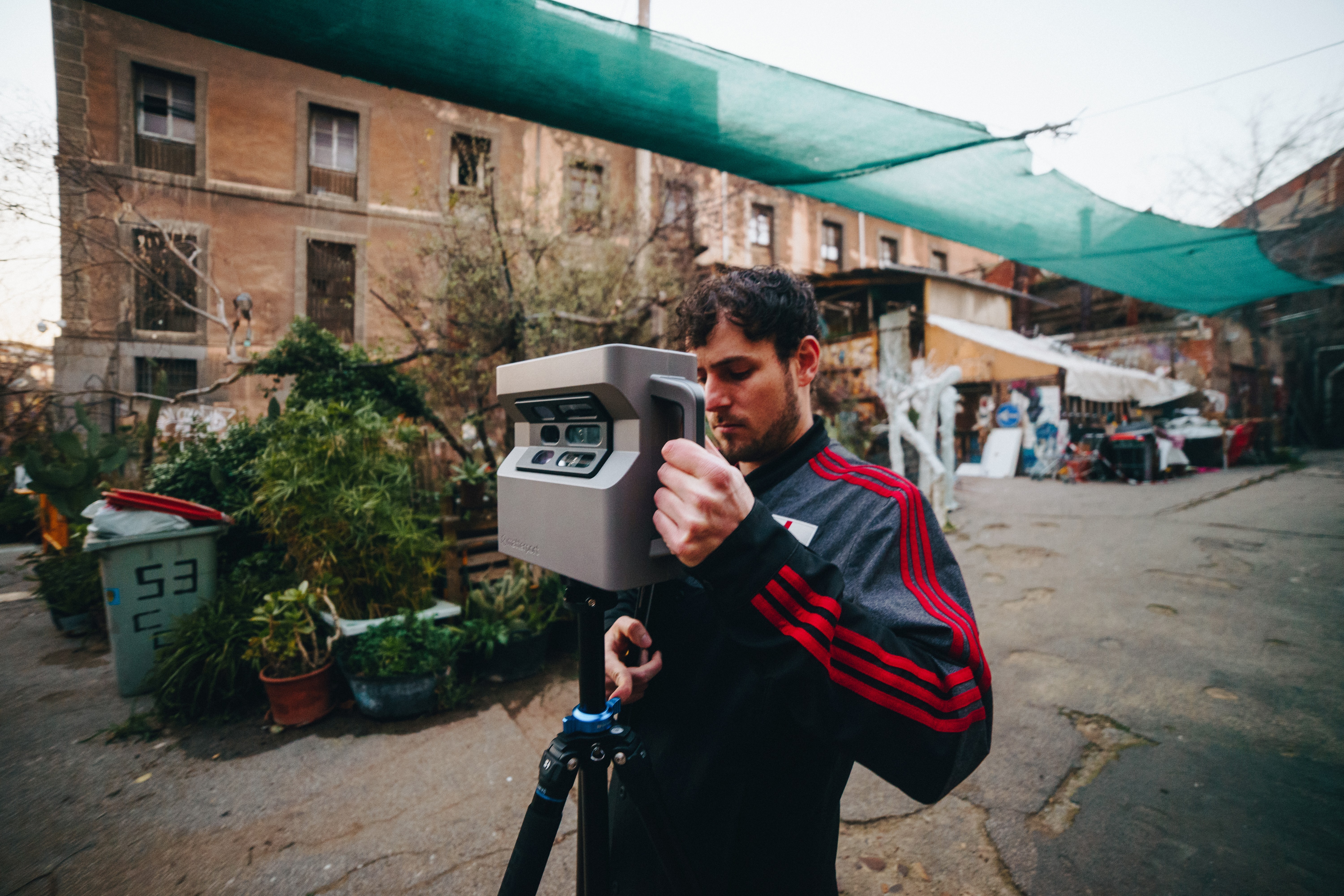 Rear view of black car