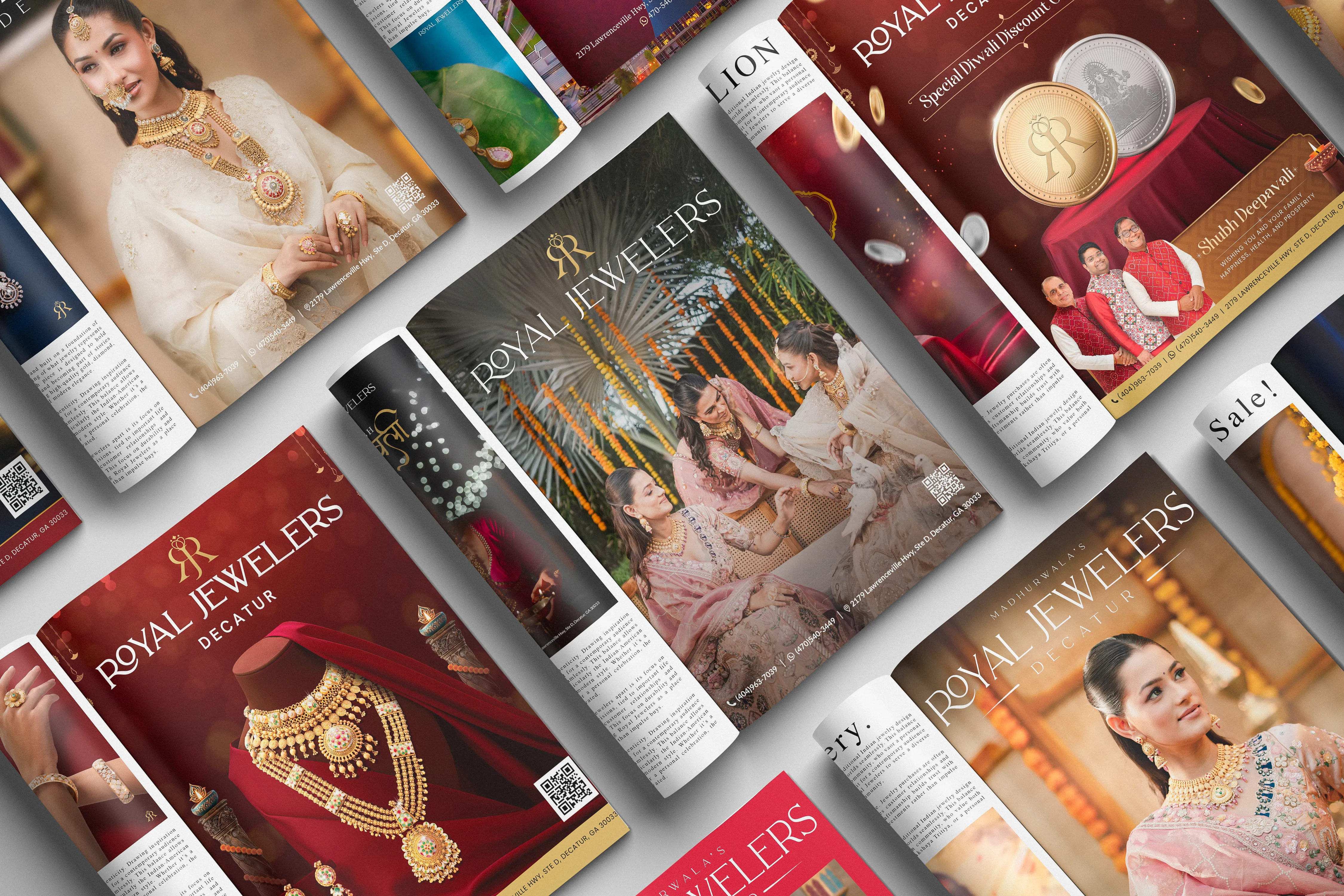 Print design by Idea to Edit for Royal Jewelers Atlanta — Khabar Magazine full page advertisement