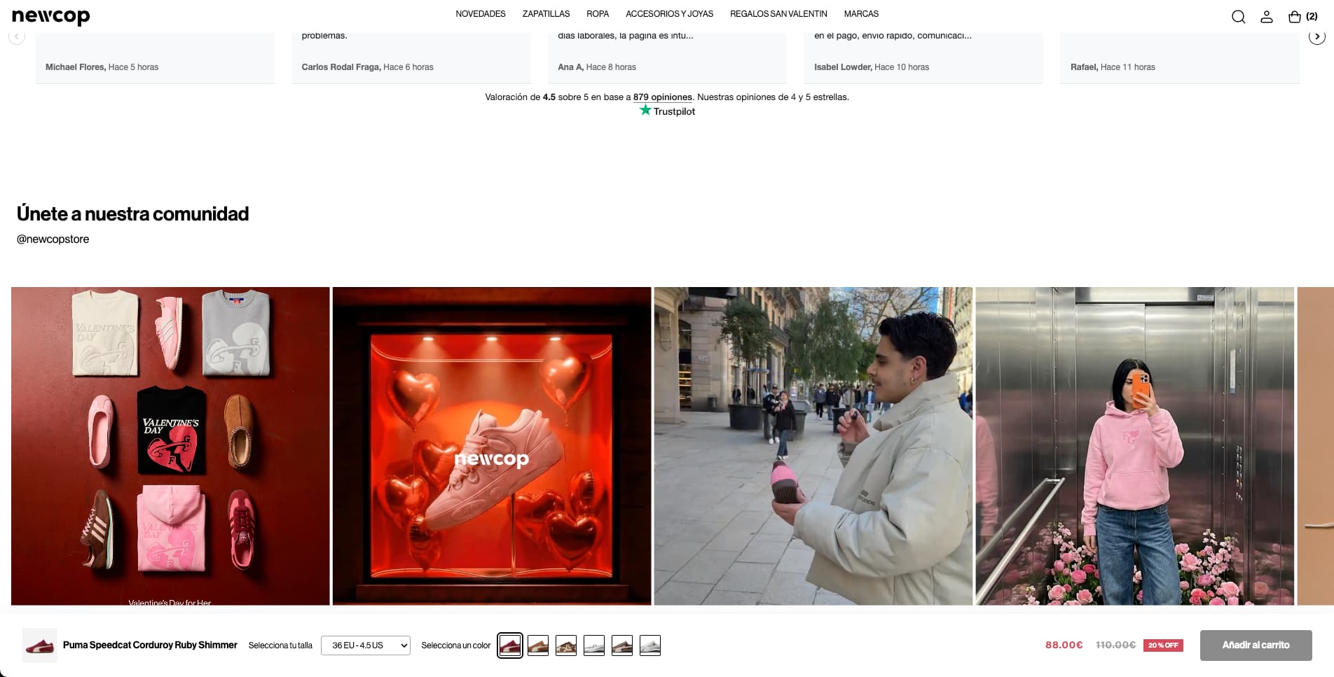 Tienda online - Newcop