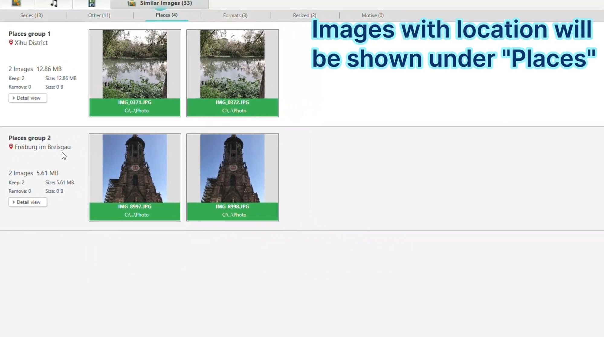 Image Organizer - Location View