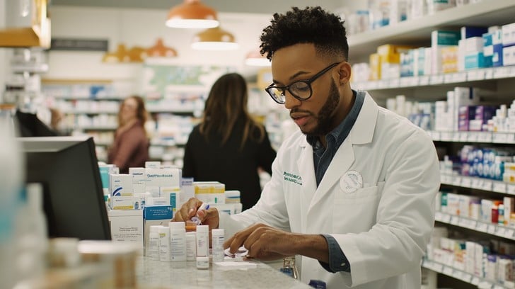 worker on laboratorium