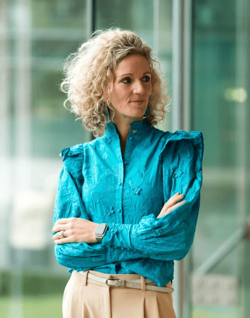 Portrait of portfolio creator – back view