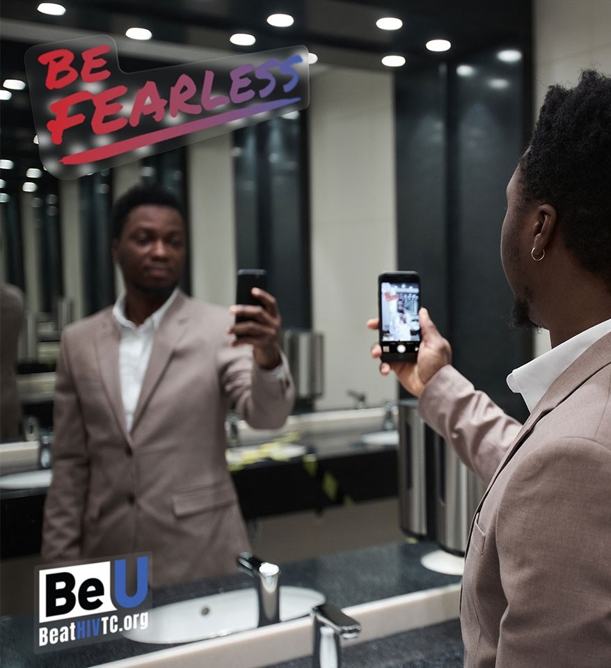 mirror branded decal experiential design