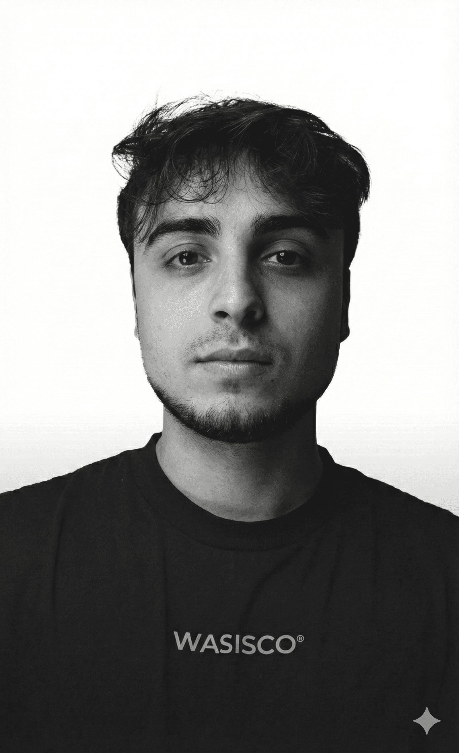 Portrait of a young man with beard