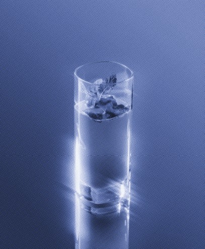 Oldman smiling in a bar