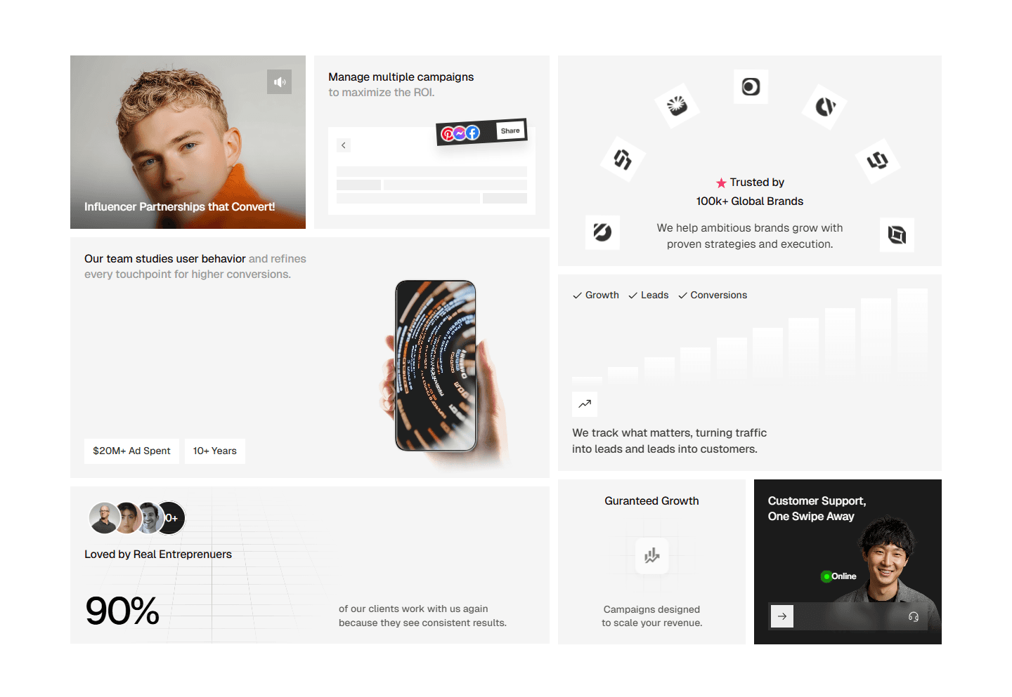 Framer Bento Grid Component