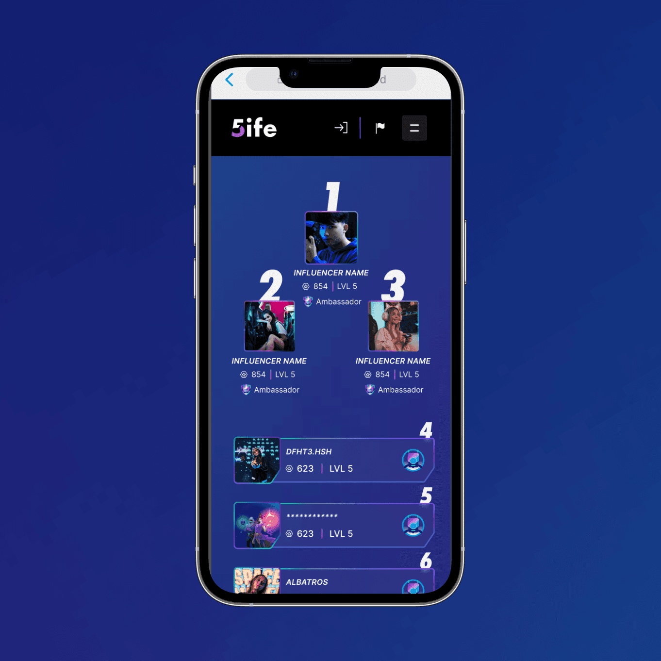 Mockup Mobile Website unterseite