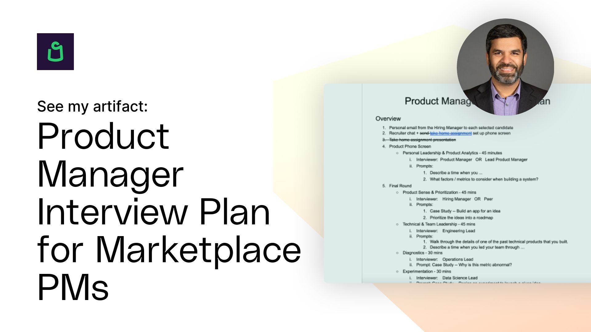 Product Manager Interview Plan for Marketplace PMs Artifact