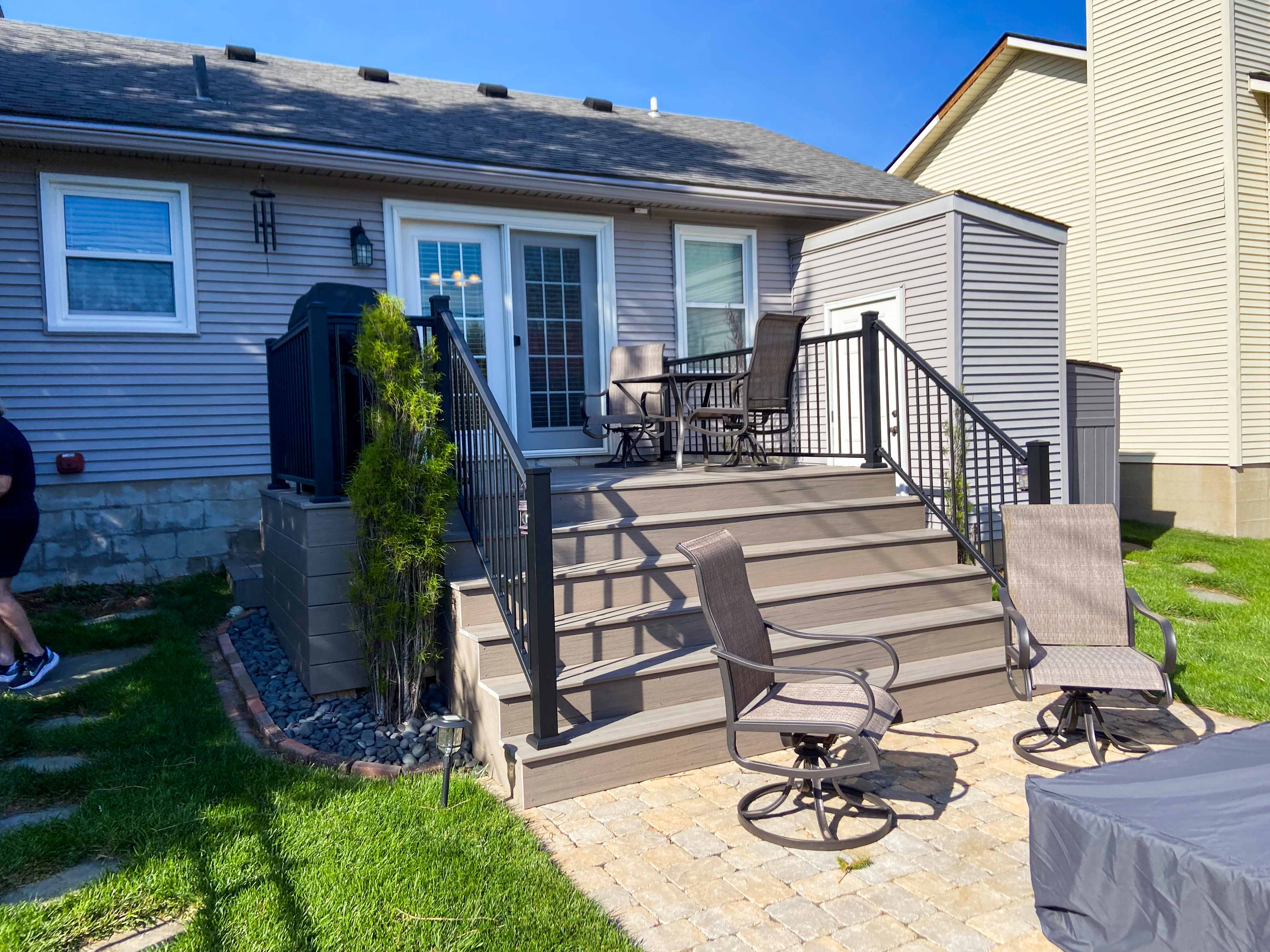 before photos of a project by kentucky outdoor living