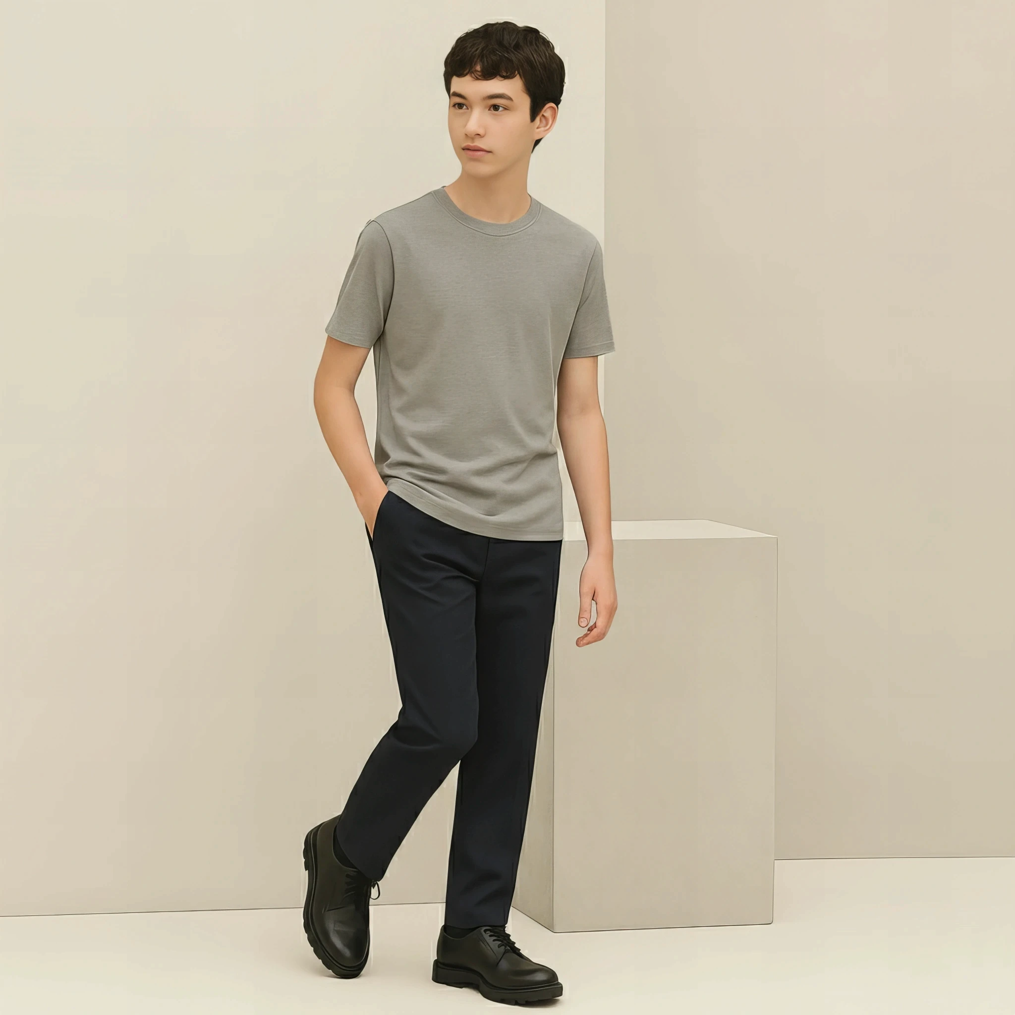 Soft Tee T-Shirt in Pebble Gray