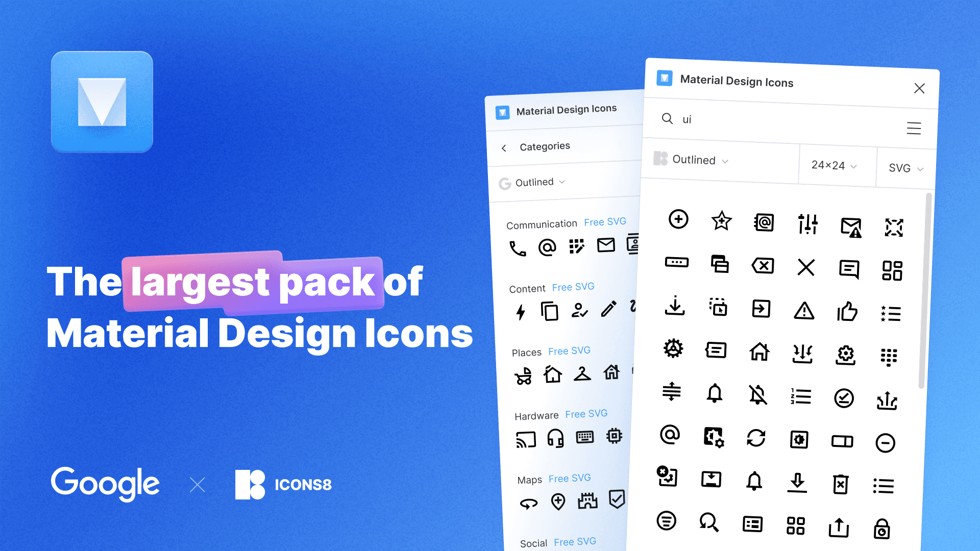 Material Design Icons | Icons & Logos Plugin | BestFigmaPlugins.com