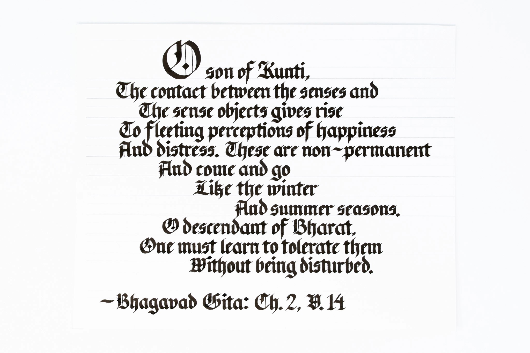 Bhagavad Gita Ch. 2 V. 14 commission 02