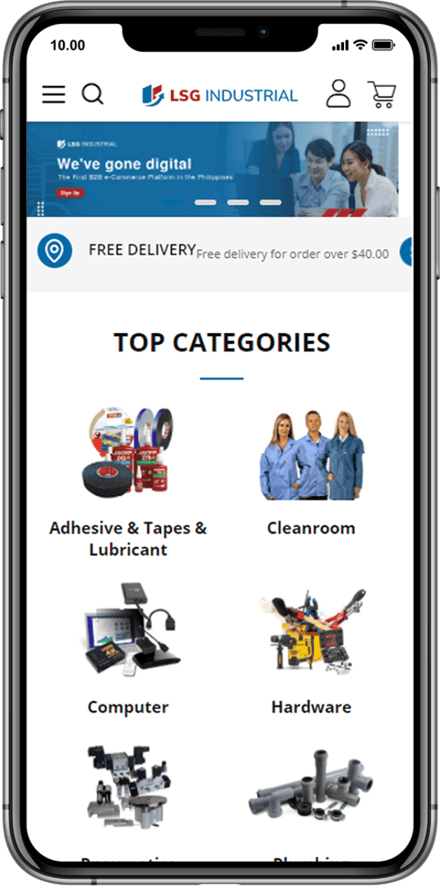 LSG Industrial mockup