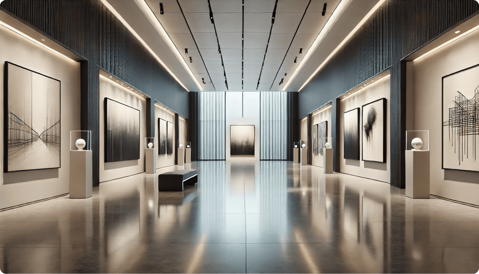 A modern art gallery