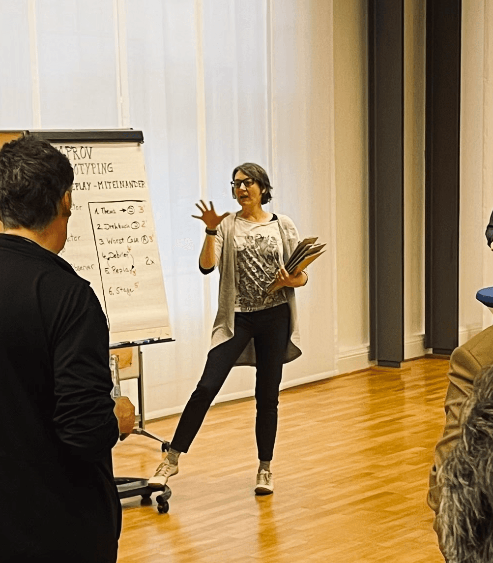 Moderation in einem Team Workshop