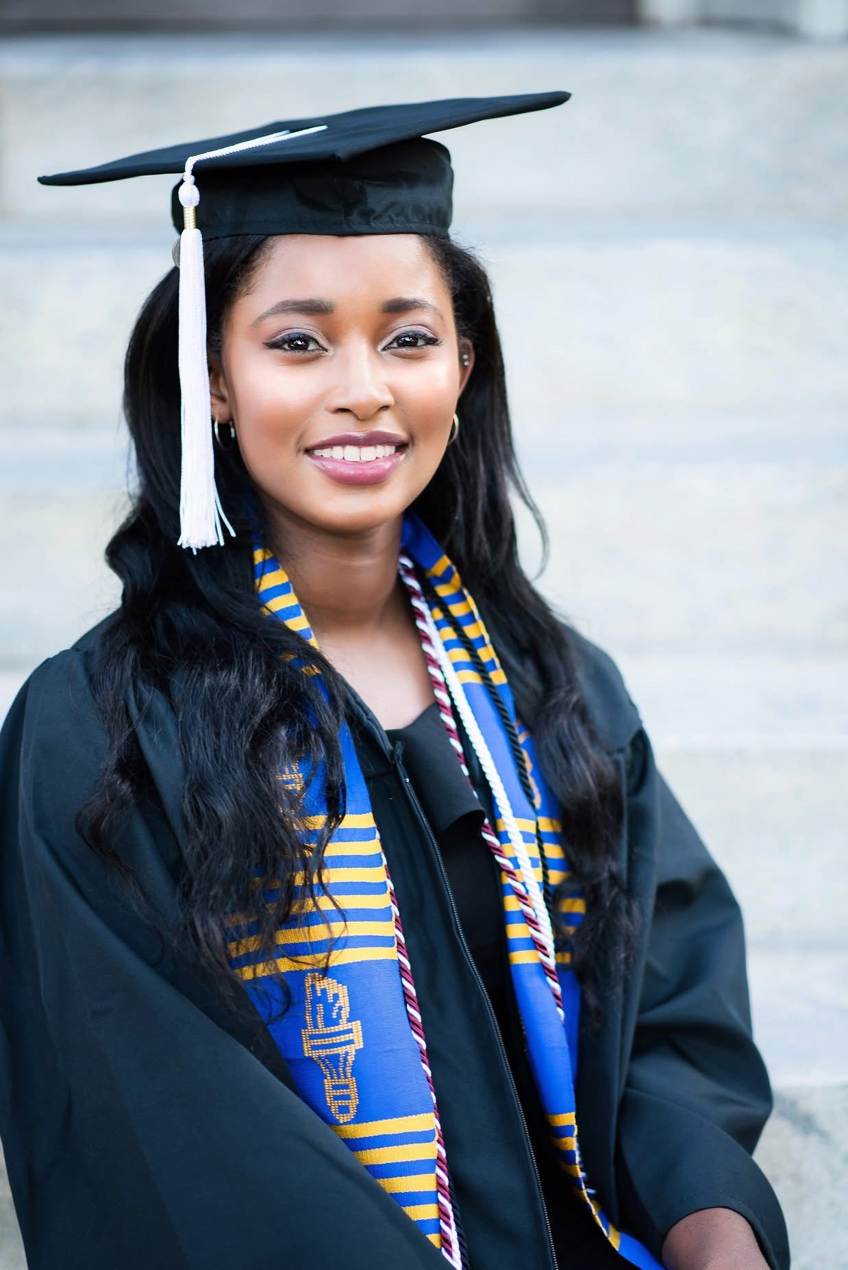 Woman with Graduation Cap