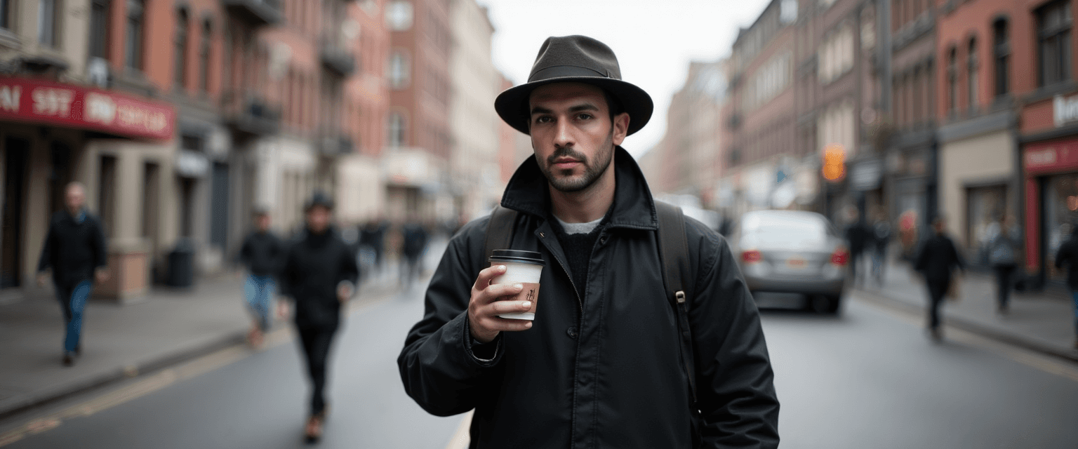 man with coffee