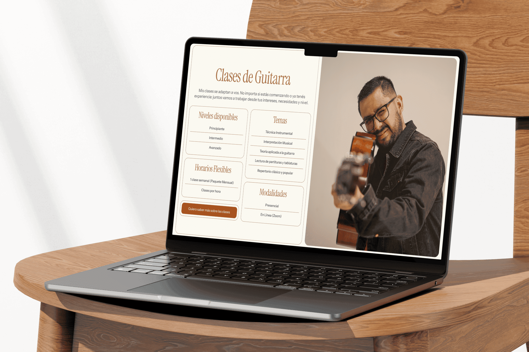 Guitar Lessons Website