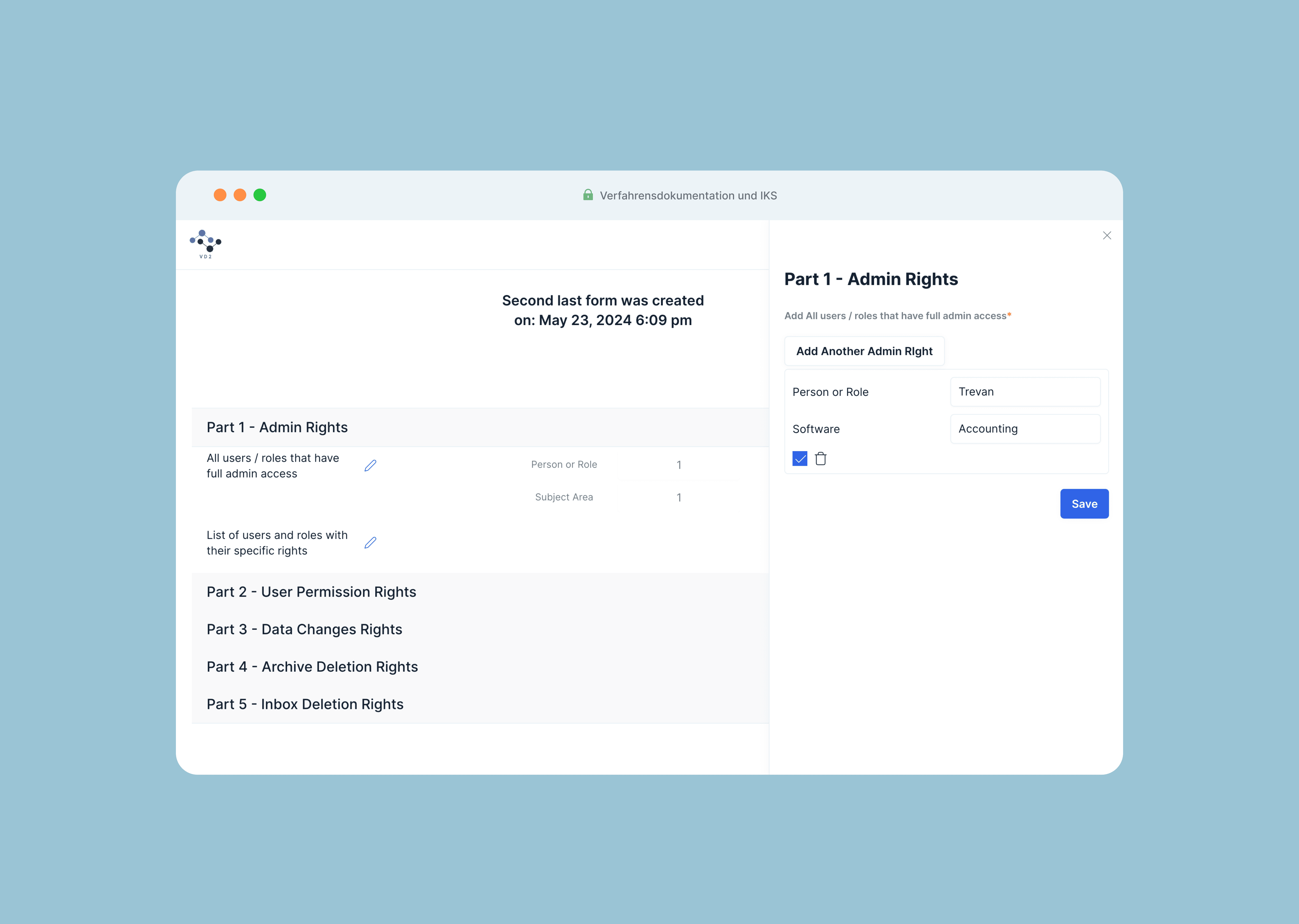 Edit Compared forms