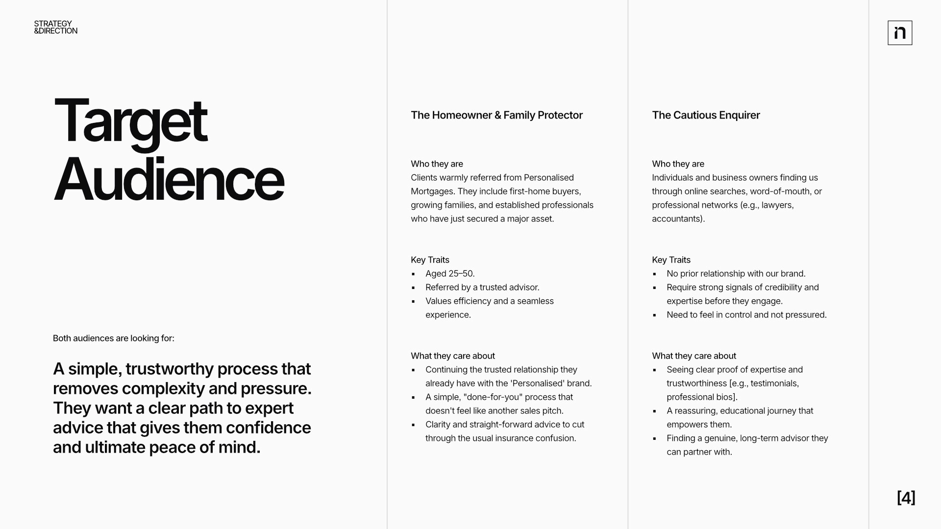 Personalised Insurance Target Audience Strategy