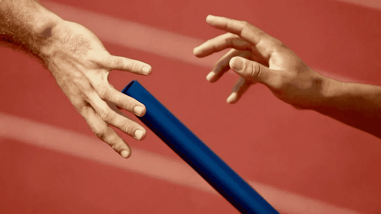 Relay handoff—a split second where coordination decides success or failure
