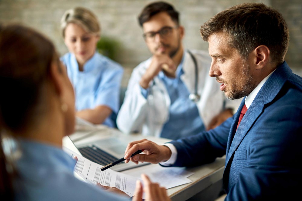 Doctors having a consultation meeting