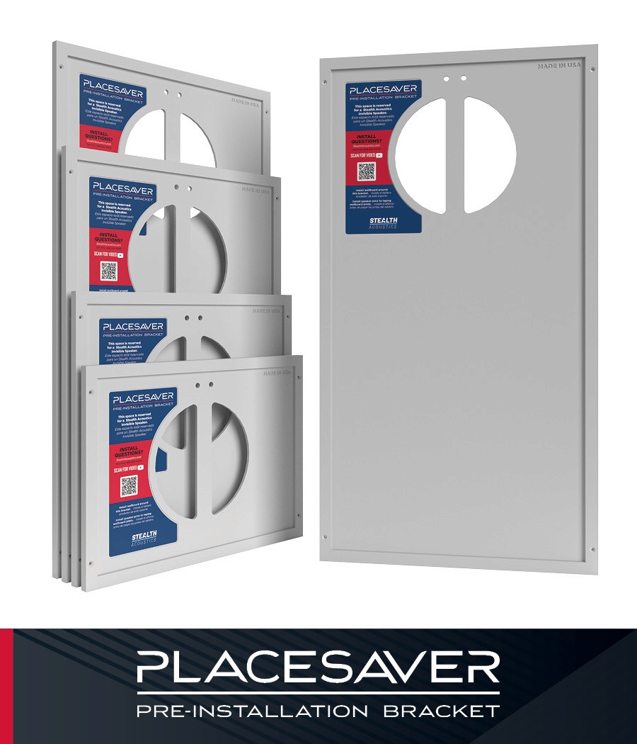 Stealth Acoustics Placesaver pre-installation brackets