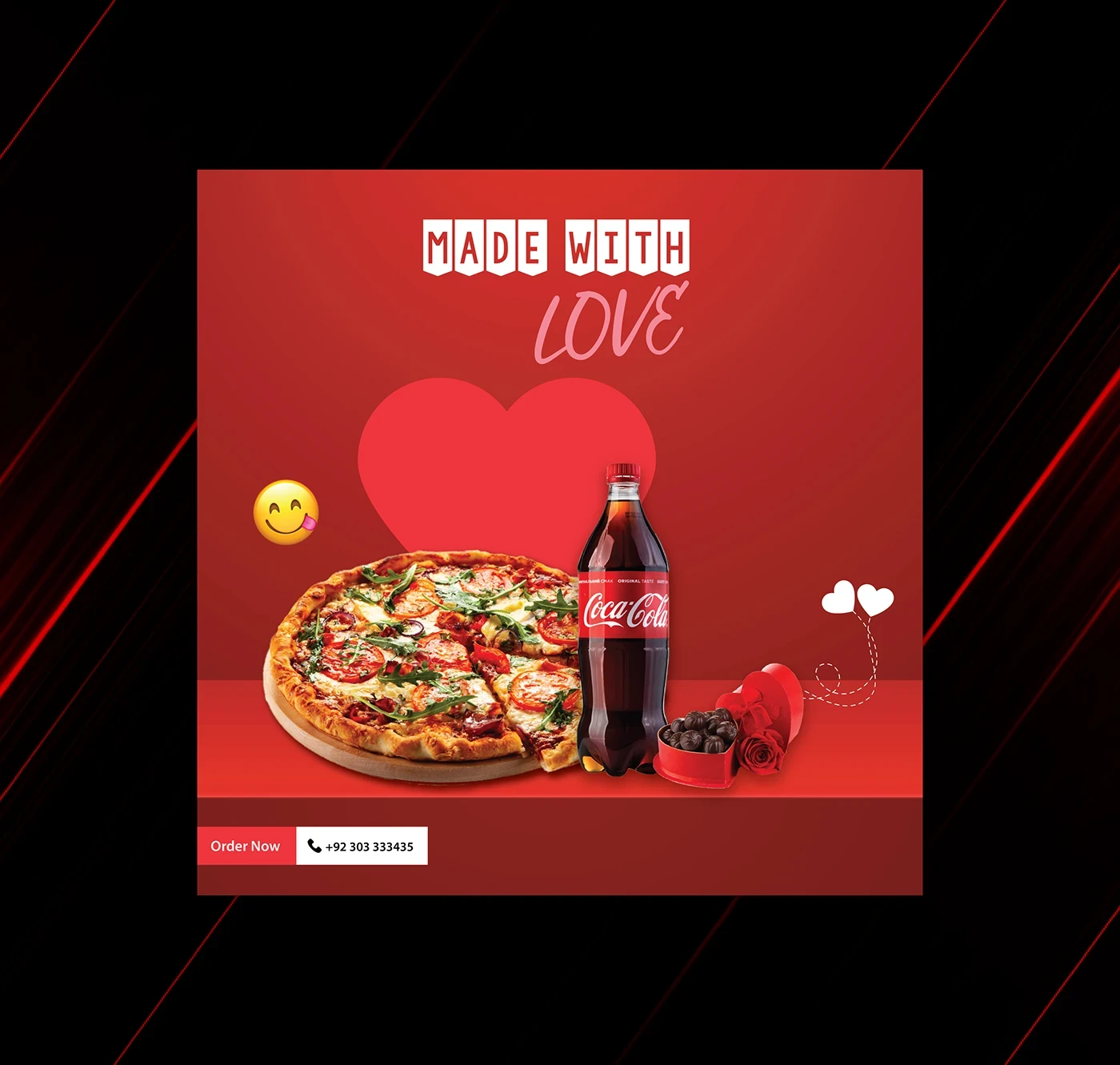 Social media Post designs for a fast food chain with bold and vibrant visuals.