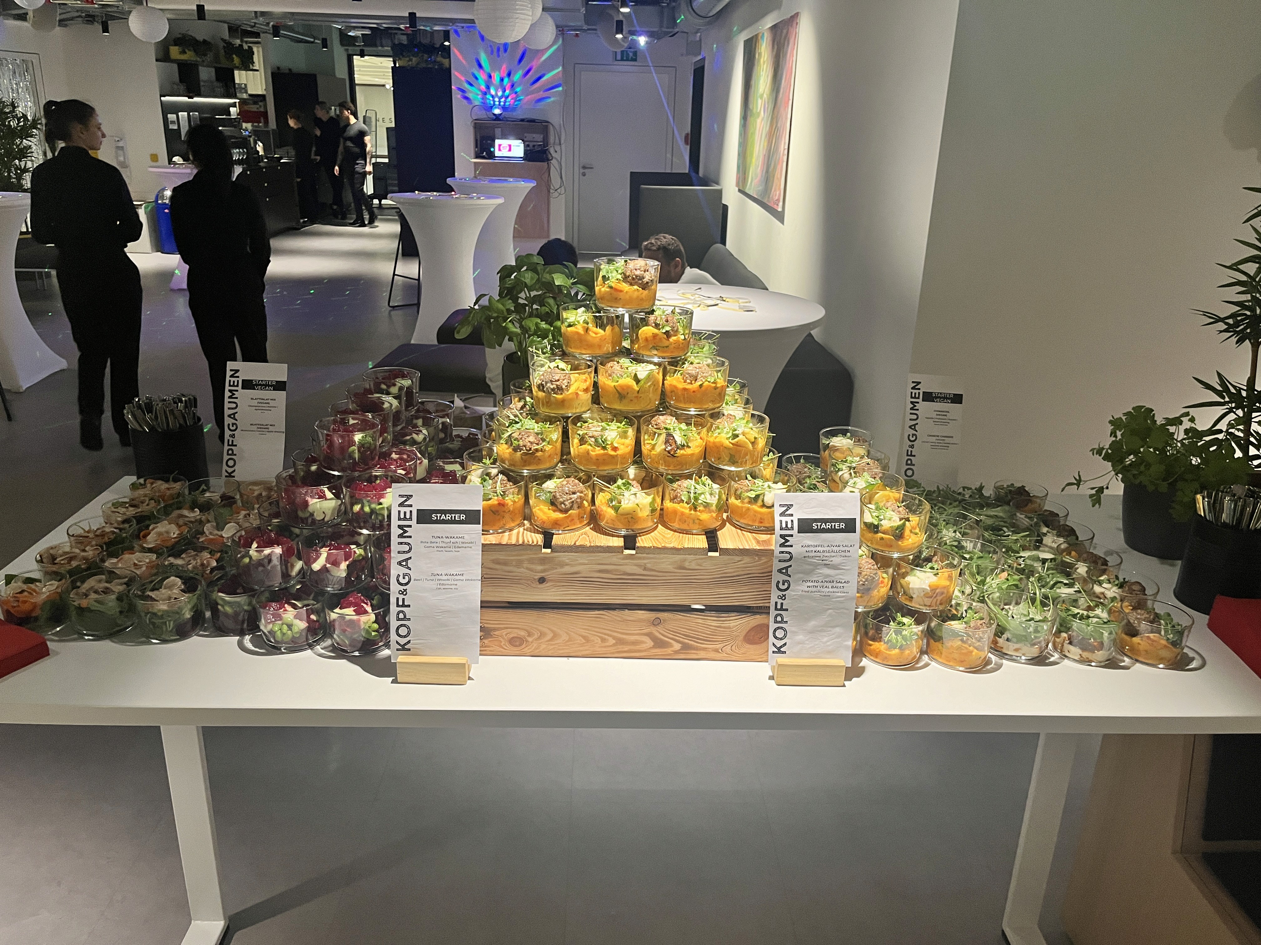 Vorspeisen Catering Berlin für Firmenfeier - Kopf und Gaumen